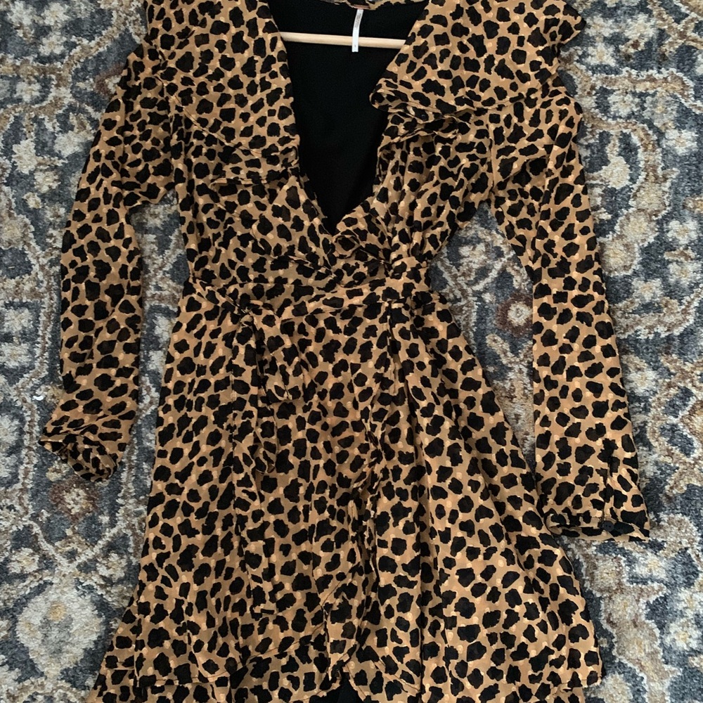 Free people wrap mini dress